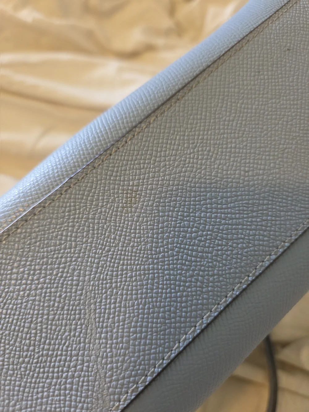COACH Light Blue Leather Satchel - Elegant Women's Handbag